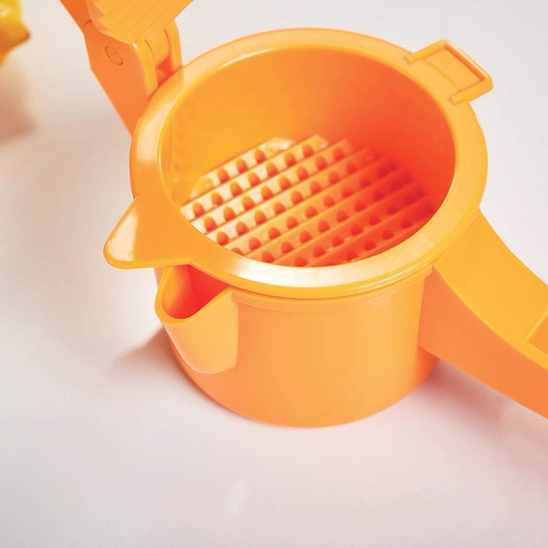 Nexellar Nexellar Lemon Hand Squeeze Tool 2 in 1 Plastic Orange Juicer Hand Press Machine Lemon Squeeze Manual Hand Tool Hand Operated Mini Manual Juicer for Fruits Fruit Juicer Special for Orange Lemon - Image 3