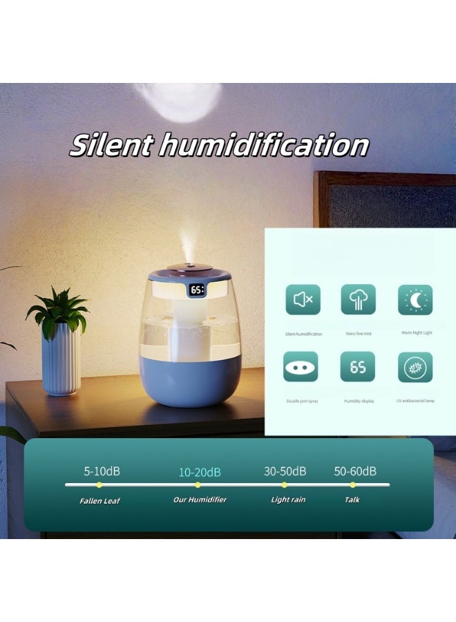 Catei Karrui 2.2L air humidifier electronic display double nozzle cold mist air humidification, living room, bedroom - Image 5