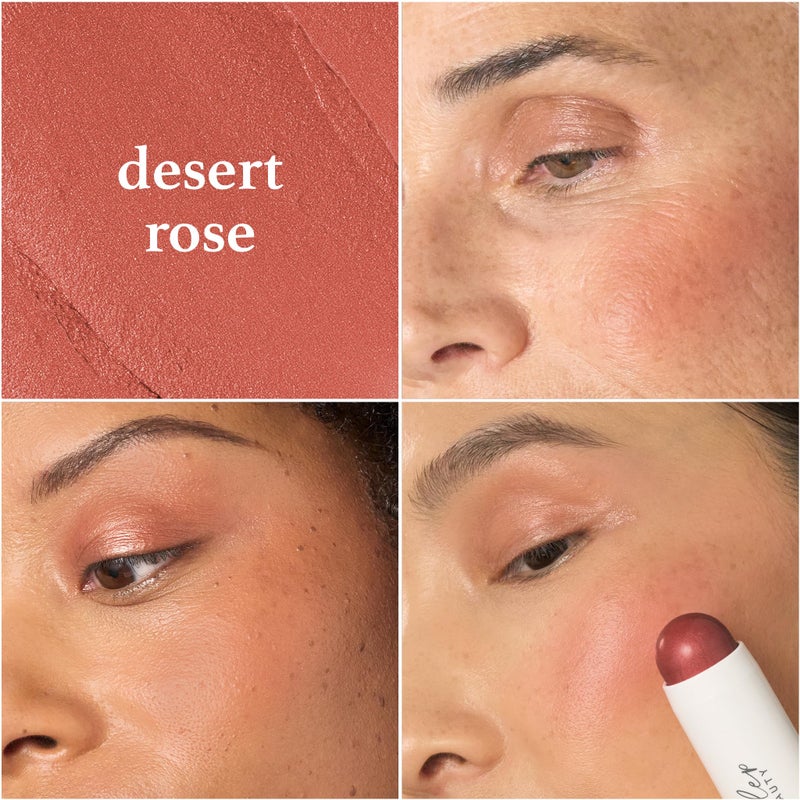 Julep Skip The Brush Cream to Powder Blush Stick - Desert Rose - Blendable and Buildable Color - 2-in-1 Blush and Lip Makeup Stick - Image 2