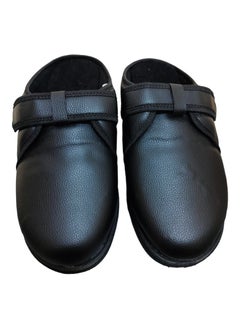 Max Comfort Medical Soap Leather Shoes For Diabetics - Leather Slippers 41, Black For Unisex  - Image 1