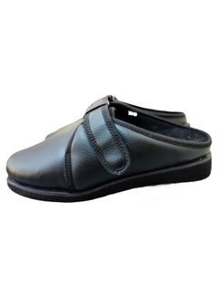 Max Comfort Medical Soap Leather Shoes For Diabetics - Leather Slippers 41, Black For Unisex  - Image 4