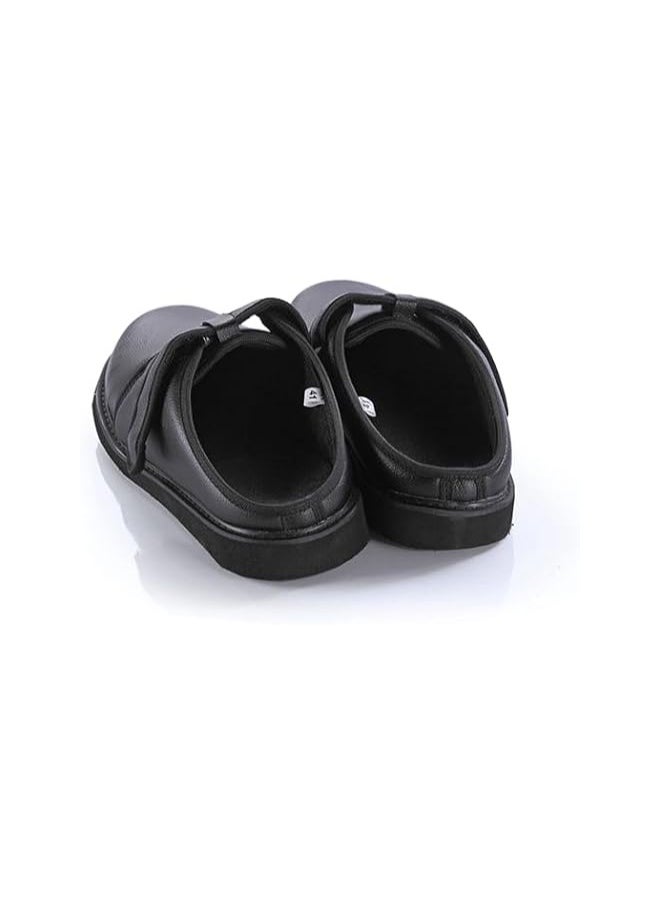 Max Comfort Medical Soap Leather Shoes For Diabetics - Leather Slippers 41, Black For Unisex  - Image 3