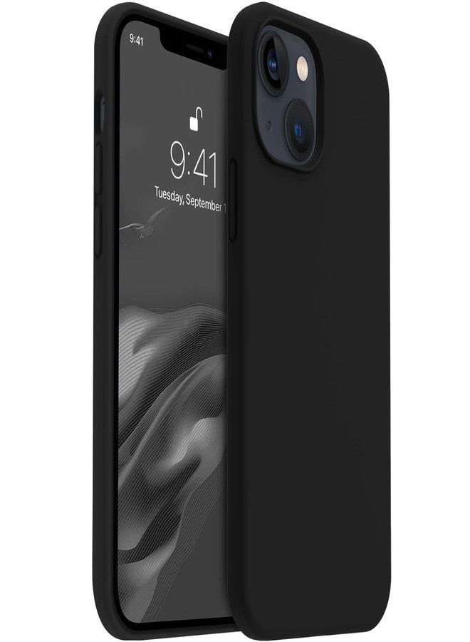 AOTESIER Compatible with iPhone 15 Case, Full Body Food-Grade Silicone Wear-Resistant, Anti-Drop Protection with Soft Anti-Scratch Microfiber Lining Phone Case for iPhone 15, 6.1 inch, Black - Image 1