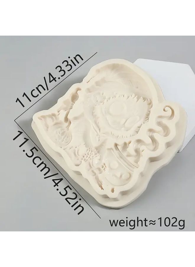 قوالب السيليكون لهالوين "Witch Y-125" - أداة تزيين كعكة اليقطين والحلويات DIY لفندان الخبز - Image 3