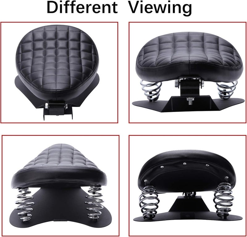 DREAMIZER Black Driver Rider Solo Seat Compatible With Sportster 883 1200 72 48 1983-2003 Motorcycle - Image 5