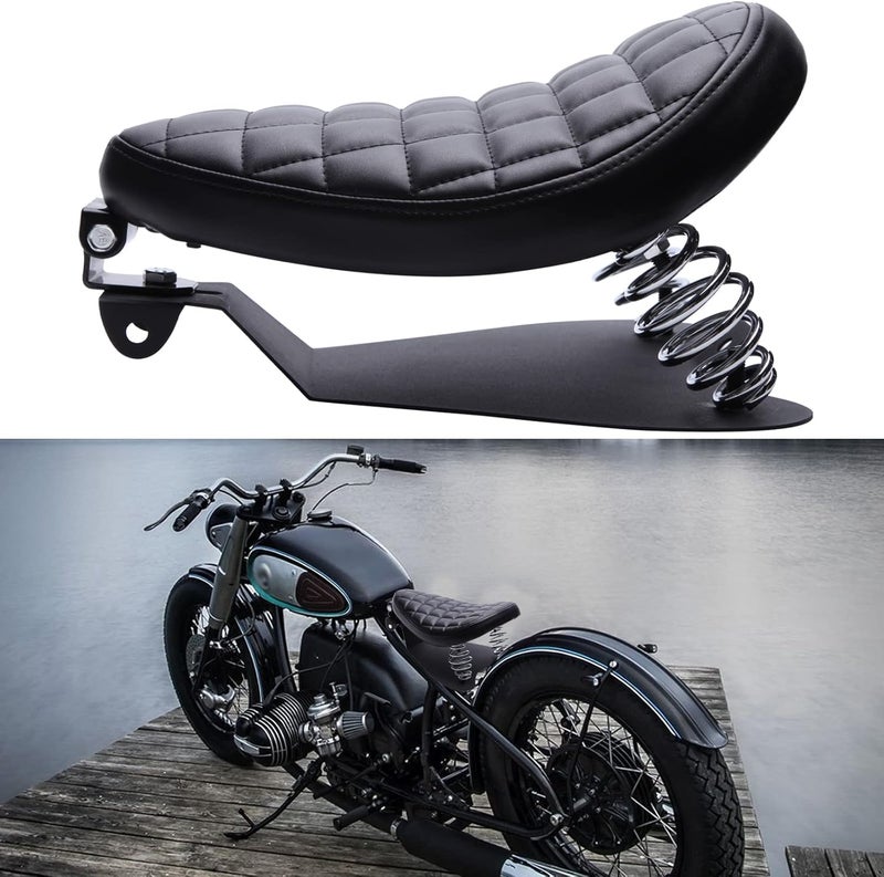 DREAMIZER Black Driver Rider Solo Seat Compatible With Sportster 883 1200 72 48 1983-2003 Motorcycle - Image 2