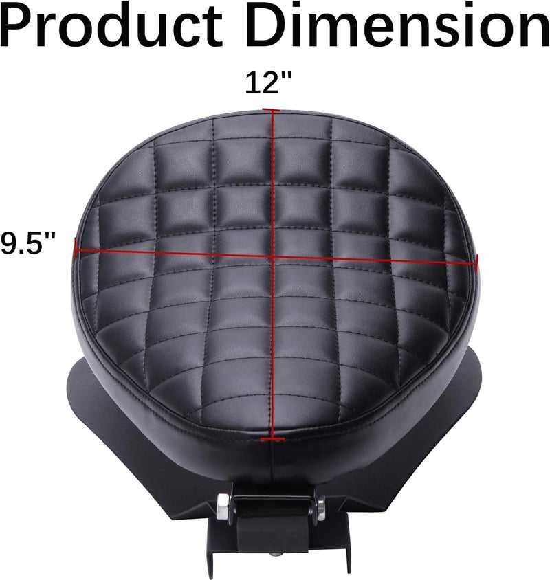 DREAMIZER Black Driver Rider Solo Seat Compatible With Sportster 883 1200 72 48 1983-2003 Motorcycle - Image 4