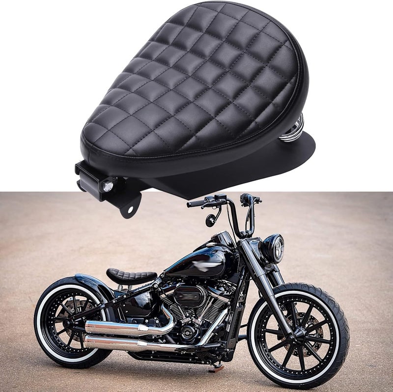 DREAMIZER Black Driver Rider Solo Seat Compatible With Sportster 883 1200 72 48 1983-2003 Motorcycle - Image 1