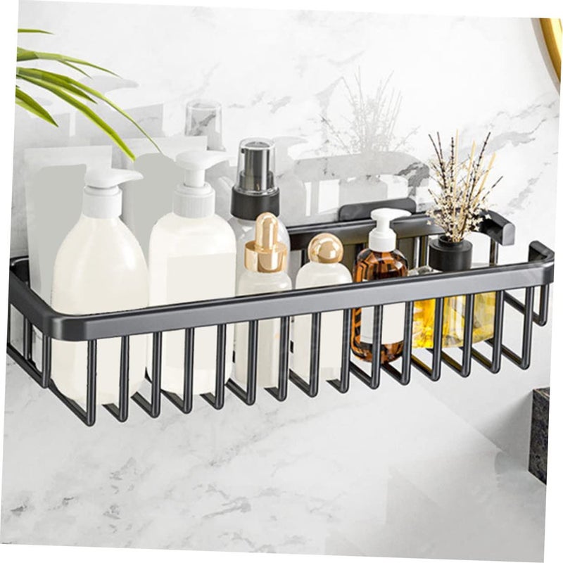 Wall Mounted Bathroom Shower Shelf Portable Storage Rack No Drilling Required - Image 3