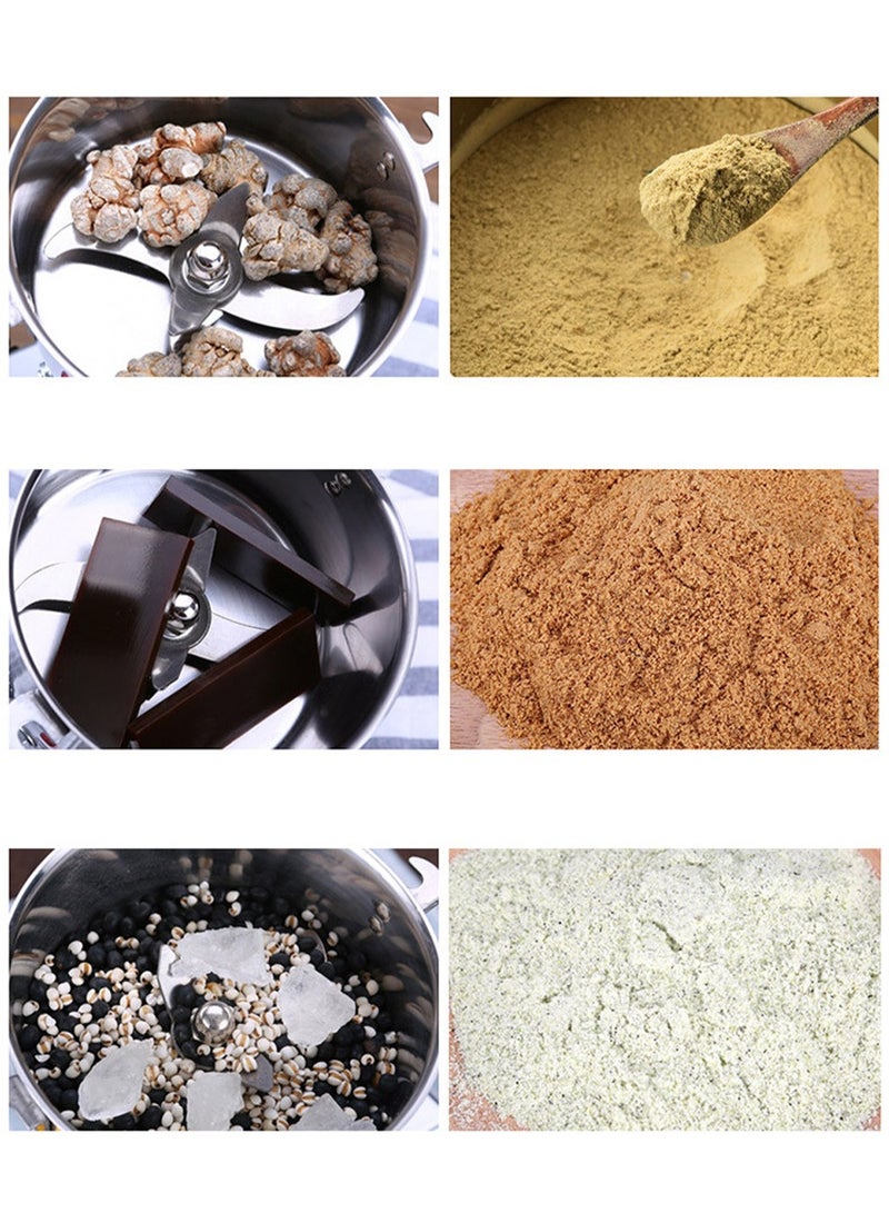 Arabest 3600W Spice Grinder, 304 Stainless Steel Powder Grinder, 36000 RPM, Superfine Mill for Herb, Spice, Nut, Cereal, 30s Speedy Grinding Mixer,Coffee Grinder Machine for Home, Restaurant, Hotel(800g) - Image 4