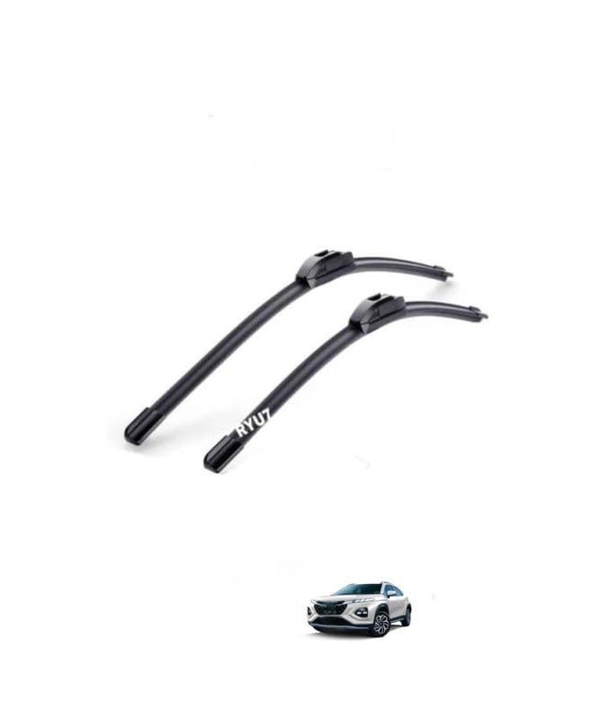 RYU7 Store RYU7® All Season Frameless/Soft Wiper Blades Fits For Maruti Fronx(Pack of 2) - Image 1