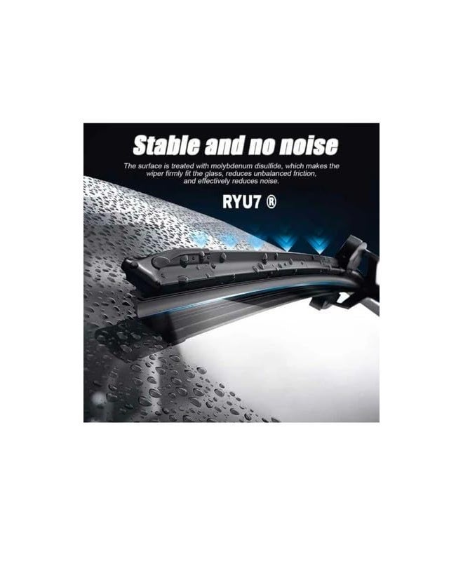 RYU7 Store RYU7® All Season Frameless/Soft Wiper Blades Fits For Maruti Fronx(Pack of 2) - Image 2
