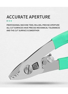 Generic Optrotech Fiber Stripper GREEN Stainless steel Fiber Optic Stripping Pliers 3 Holes Fiber Cable Stripper Fiber Optic Stripper  fiber stripper  - Image 4