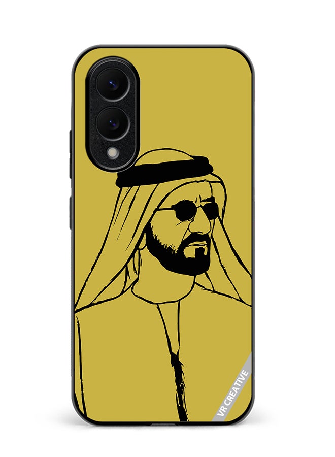 Protective Case Cover For Samsung Galaxy S25 Edge Sheikh Mohammed Bin Rashid Al Maktoum Design Multicolour
