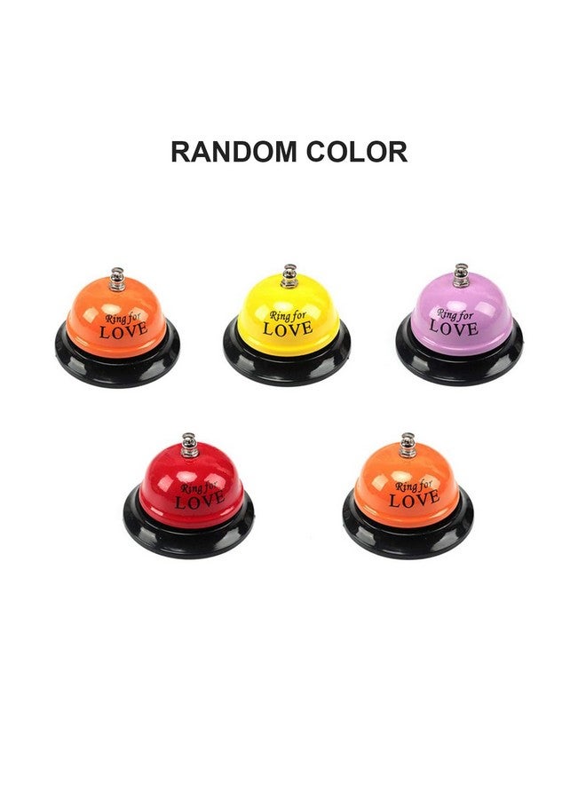 Ascension Ascension Table Ring Bell for Love Metallic Bell Ring for Love Cute Love Bell Ring Gift for Girlfriend Boyfriend Husband Wife Romantic Valentine's Day Gag Novelty Gifts Joke Game Prop (Random Colors)  - Image 3