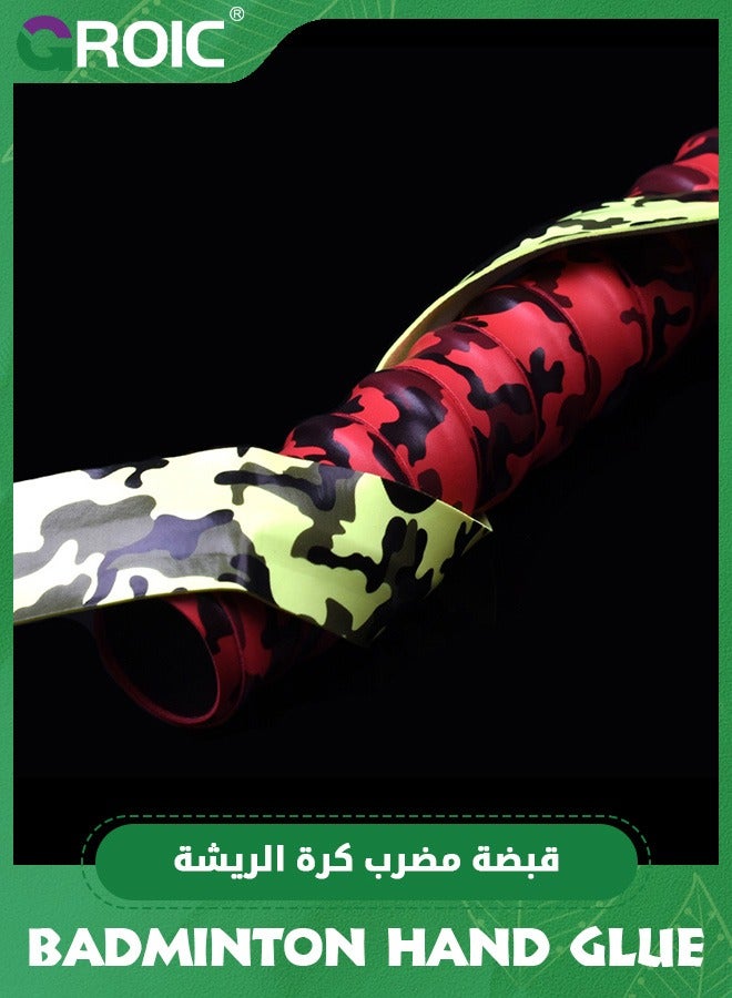 GROIC 5 Pack Tennis Racket Grip Tape,Racket Grip,Precut Dry Feel Grip Tape Absorbs Sweat Tennis Grip,Badminton Overgrip Pickleball Overgrip Tennis Overgrip - Image 4