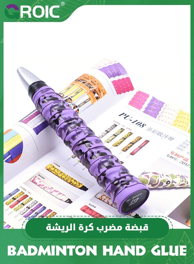 GROIC 5 Pack Tennis Racket Grip Tape,Racket Grip,Precut Dry Feel Grip Tape Absorbs Sweat Tennis Grip,Badminton Overgrip Pickleball Overgrip Tennis Overgrip - Image 5