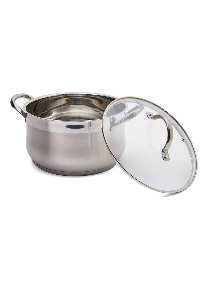 7-Piece Stainless Steel Induction Cookware Set - Silver - Image 3