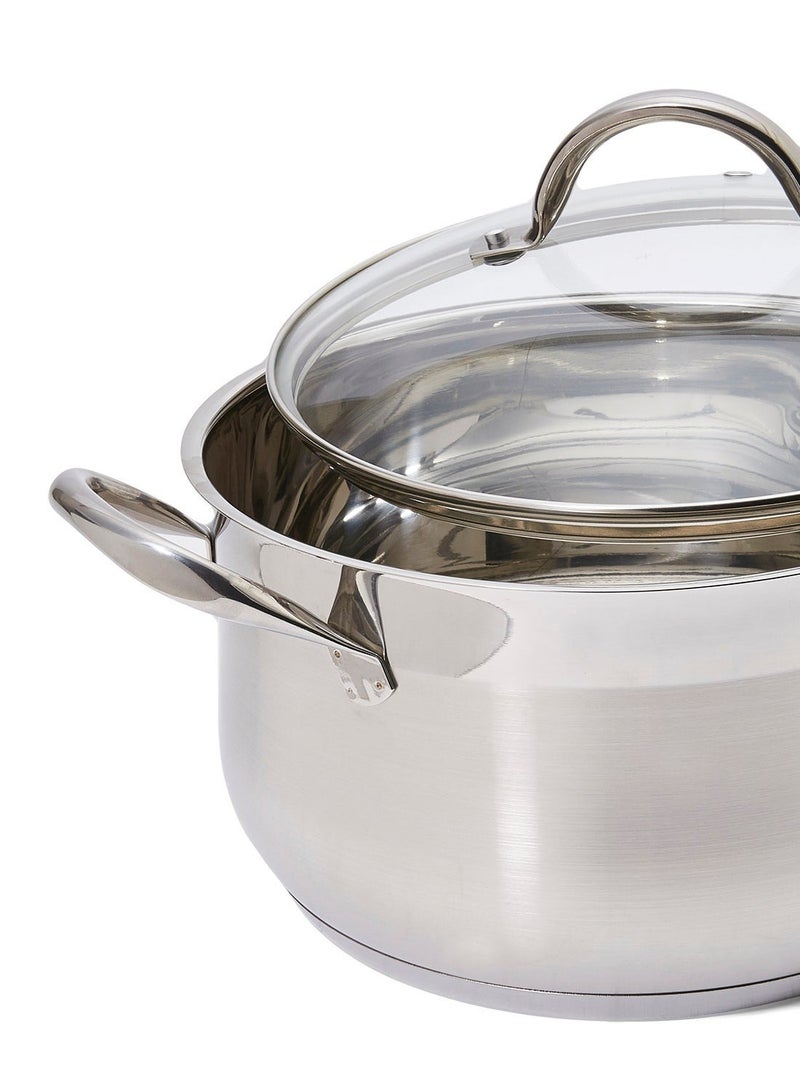 7-Piece Stainless Steel Induction Cookware Set - Silver - Image 4
