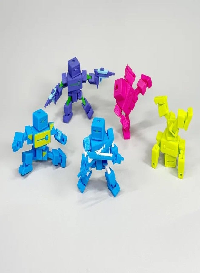 Beoals لعبة روبوت متحركة من بيوالز للأطفال | مجسم صغير مرن قابل للتحويل | نموذج روبوت خيال علمي إبداعي للأولاد والبنات | ديكور مكتبي ولعبة متعددة الألوان (أي لون) - Image 1