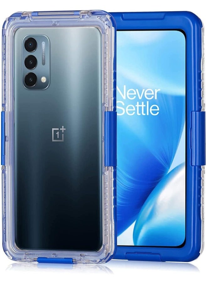 silvercnc - for OnePlus Nord N200 5G N100 IP68 Waterproof Case Shockproof Hard Cover,Heavy Duty Hard Cover with Screen Protector Case,Full Body Protective Clear Phone Cover Case Blue - Image 1