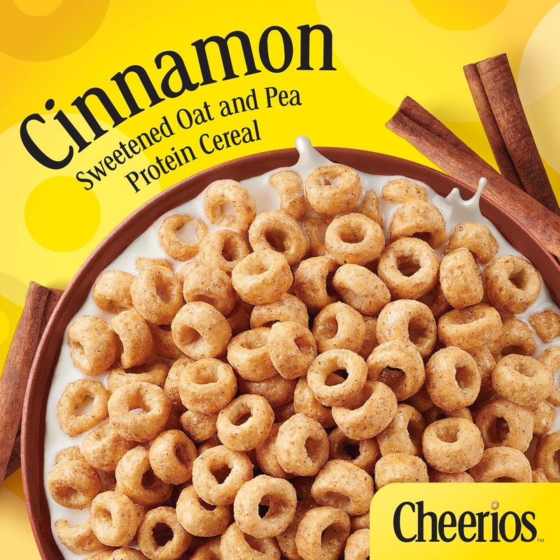 Cheerios Protein Cereal, Cinnamon Flavor, 8g Protein, Family Size, 15 oz - Image 3