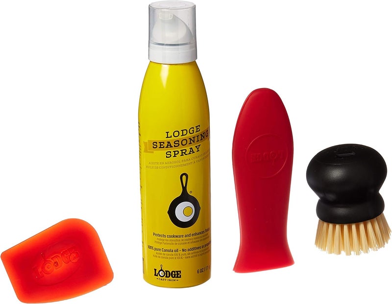 Lodge Seasoned Cast Iron Care Kit 5-Piece Set, One Size, Assorted