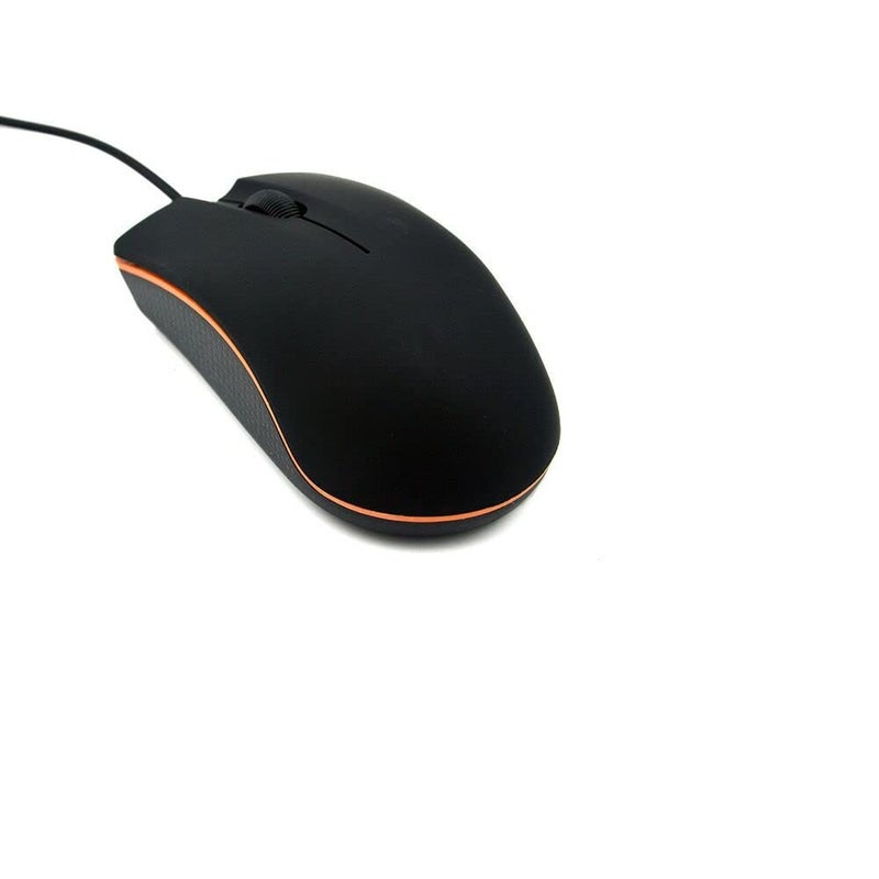 Guiheng Ergonomic Wired Mouse - USB Computer Mouse for Right or Left Hand, Durable Clicks for PC, Laptop, Desktop, Chromebook, Notebook, Mac (Black) - Image 1