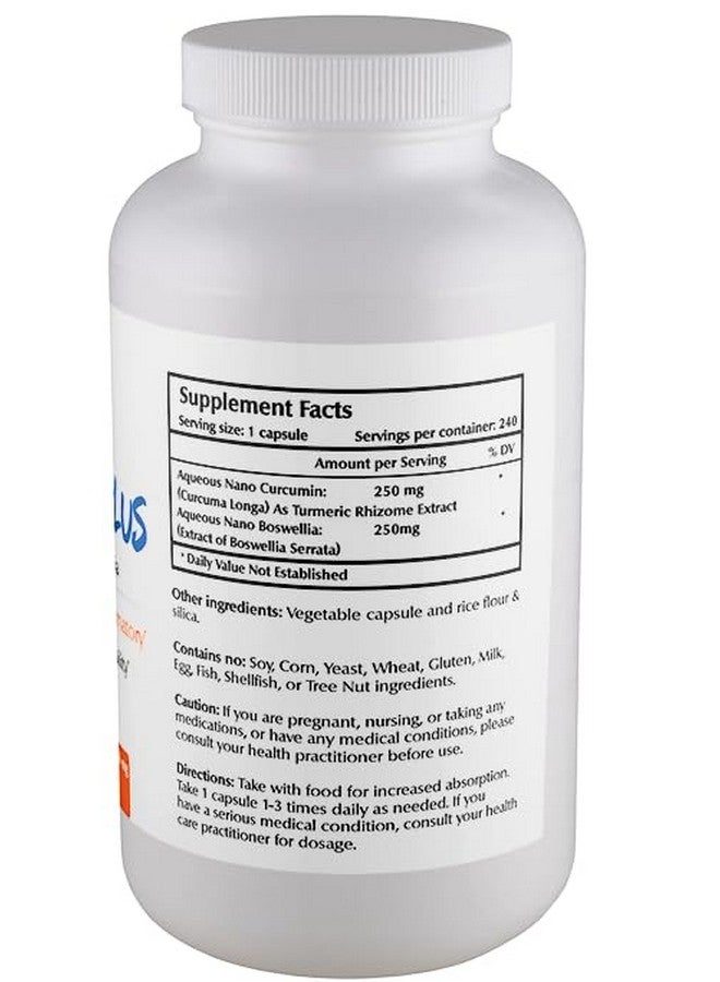 One Planet Nutrition Nano Curcumin Plus 500 mg Veggie Capsules (240 Servings), Nano Curcumin with Boswellia for High Absorption, Supports Joint and Immune Health, Non-GMO, Vegan, Gluten-Free - Image 2