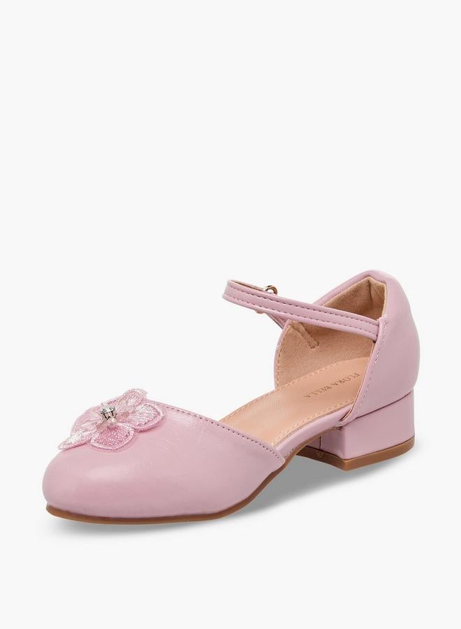 Flora Bella By Shoexpress أحذية باليرينا للبنات بكعب كتلة - Image 4