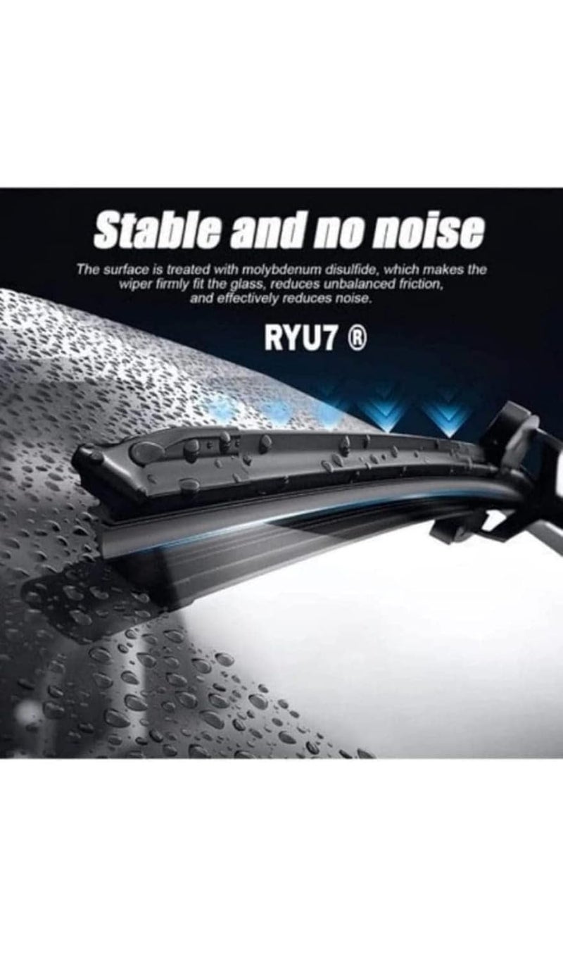 RYU7 Front Wiper Blade Exact Fit Design Compatible with Skoda Octavia New (2014-2018 model) - Image 2
