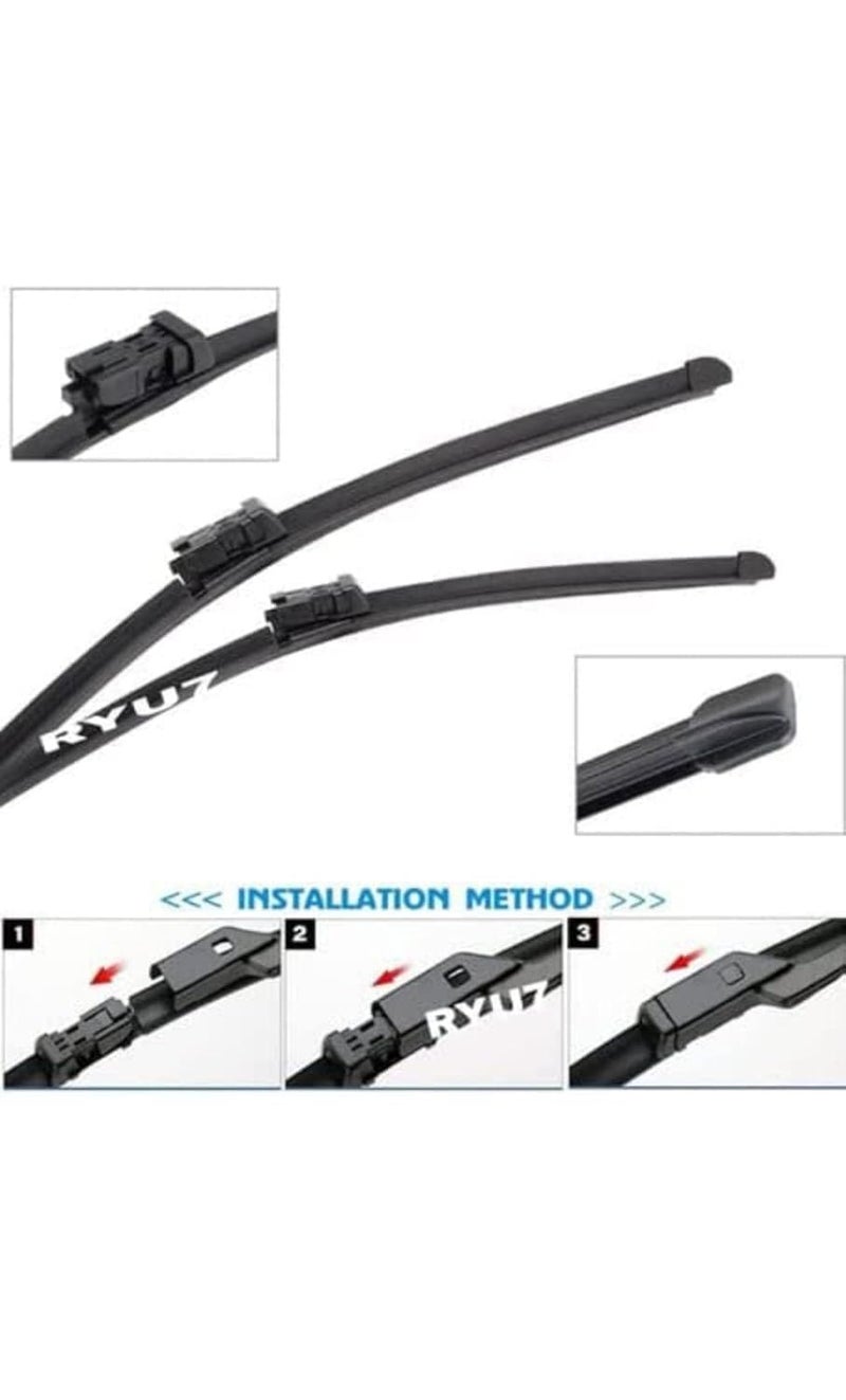 RYU7 Front Wiper Blade Exact Fit Design Compatible with Skoda Octavia New (2014-2018 model) - Image 4