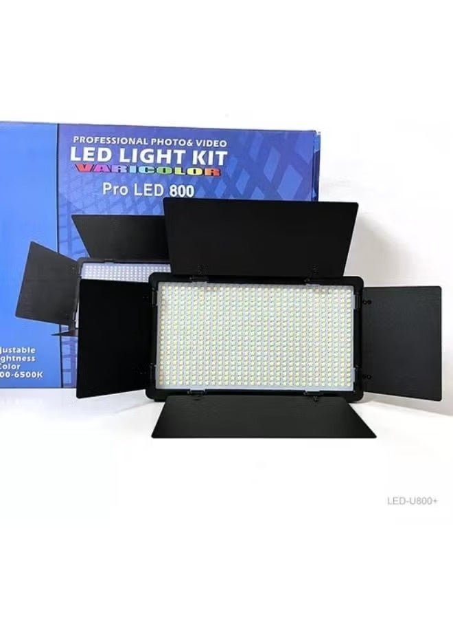 MAKS & CO. LED Pro 800 Photography Fill Light | 3200K–6500K Rechargeable Video Light for Outdoor Shooting, Live Streaming & Studio Use - Image 2