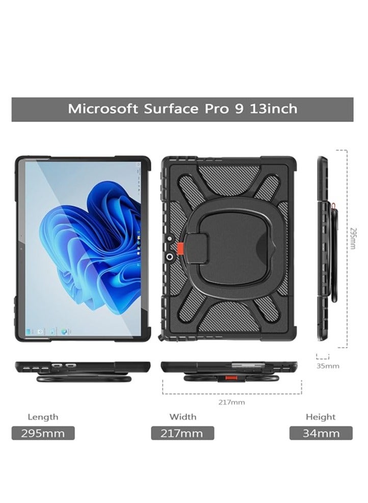 Microsoft Surface Pro 9 13.0-inch rugged case released in 2022, heavy-duty shockproof case with swivel handle, support keyboard attachment interface - Image 2