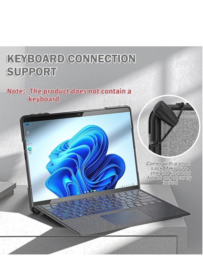 Microsoft Surface Pro 9 13.0-inch rugged case released in 2022, heavy-duty shockproof case with swivel handle, support keyboard attachment interface - Image 5