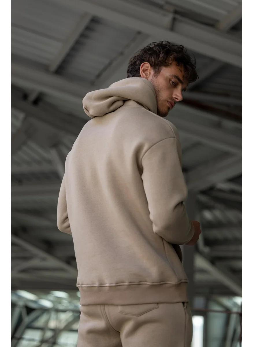 بوبودو Oversize Mink Color Hooded Tracksuit