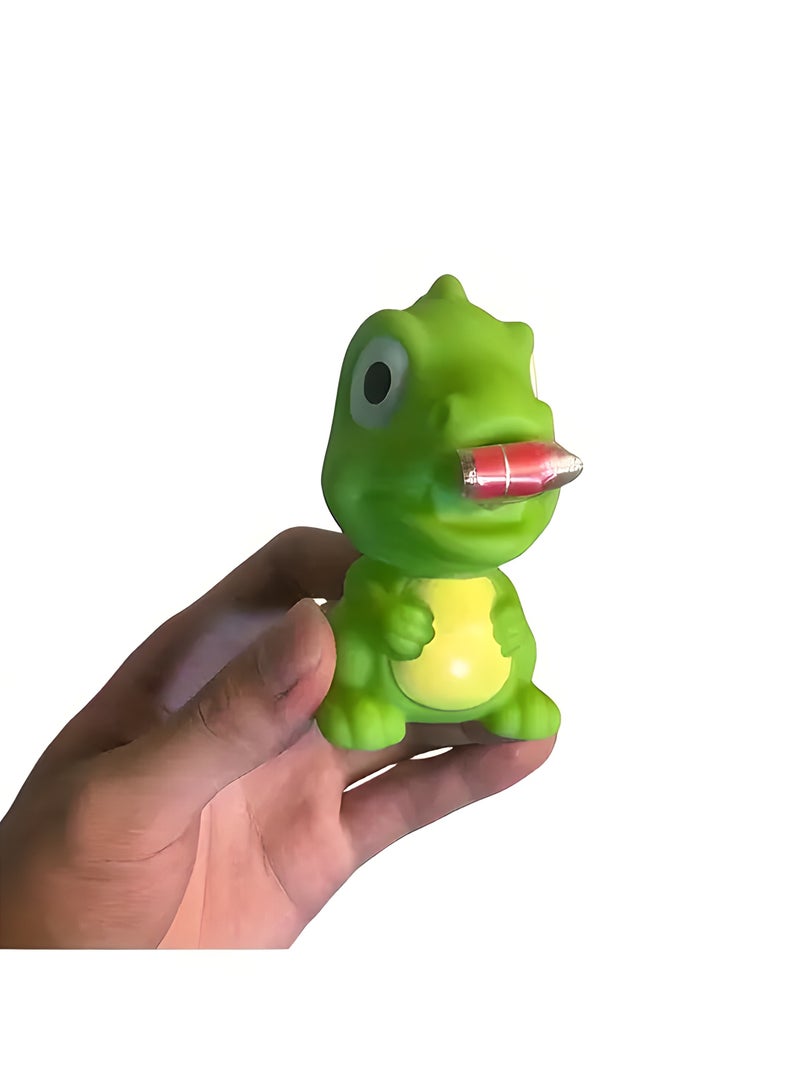 LIXADA 2pcs Sticking Out Its Tongue Frog, Pinching It, Calling It A Little Dinosaur, Big Eyed Frog, Pinching It, Enjoying Relax And Rebound Toys, Perfect for Birthday, Special Festival, School & Home Party, Gift for Kids Age 3+(Dinosaur and Frog)  - Image 4