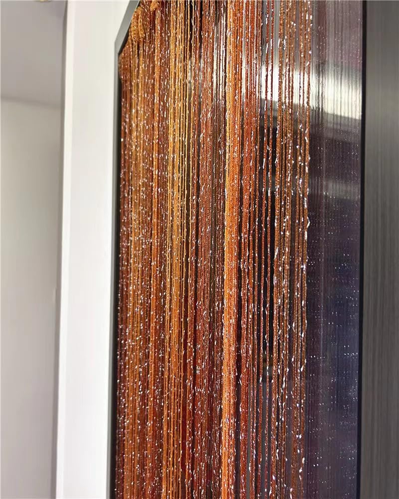 ave split Decorative Door String Curtain Wall Panel Fringe Window Room Divider Blind Divider Tassel Screen Home 100cm*200cm (#018332) - Image 5