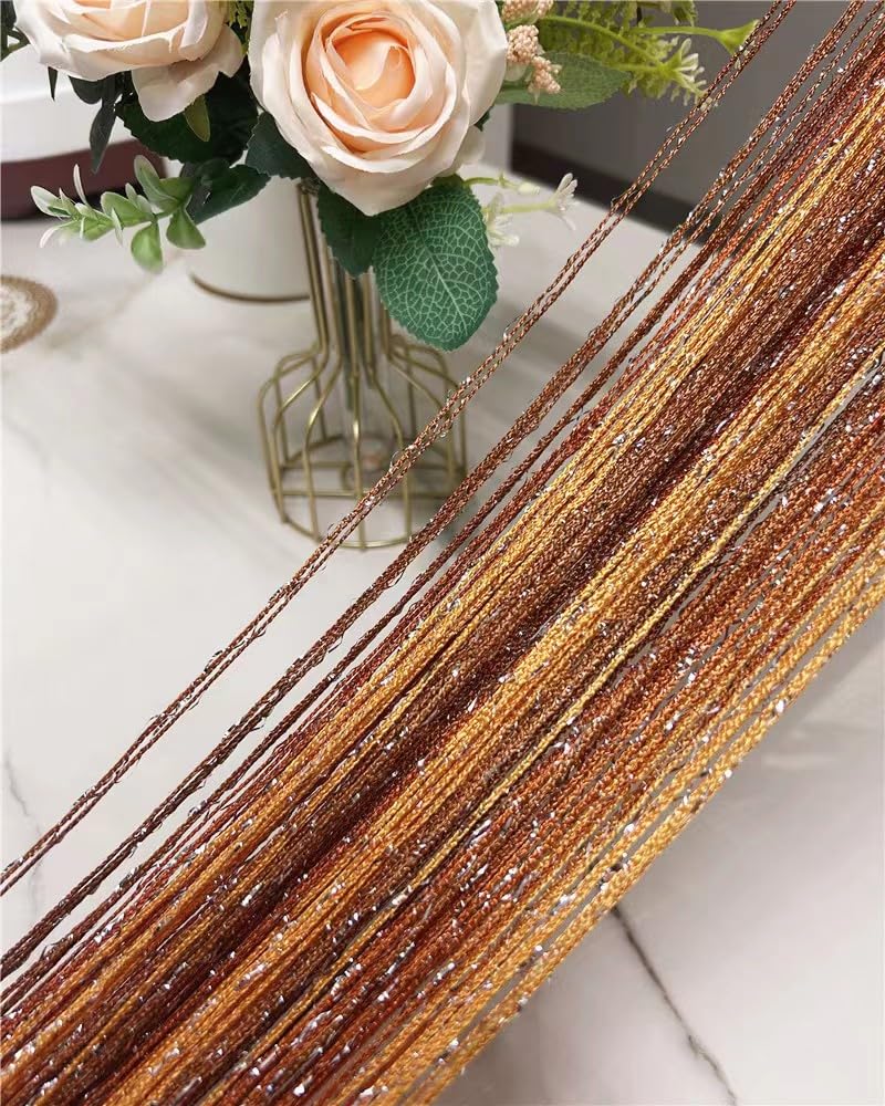 ave split Decorative Door String Curtain Wall Panel Fringe Window Room Divider Blind Divider Tassel Screen Home 100cm*200cm (#018332) - Image 4