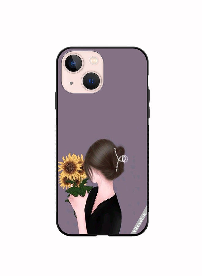 VR CREATIVE Protective Case Cover For Apple iPhone 13 Sunflower Design Multicolour - Image 1