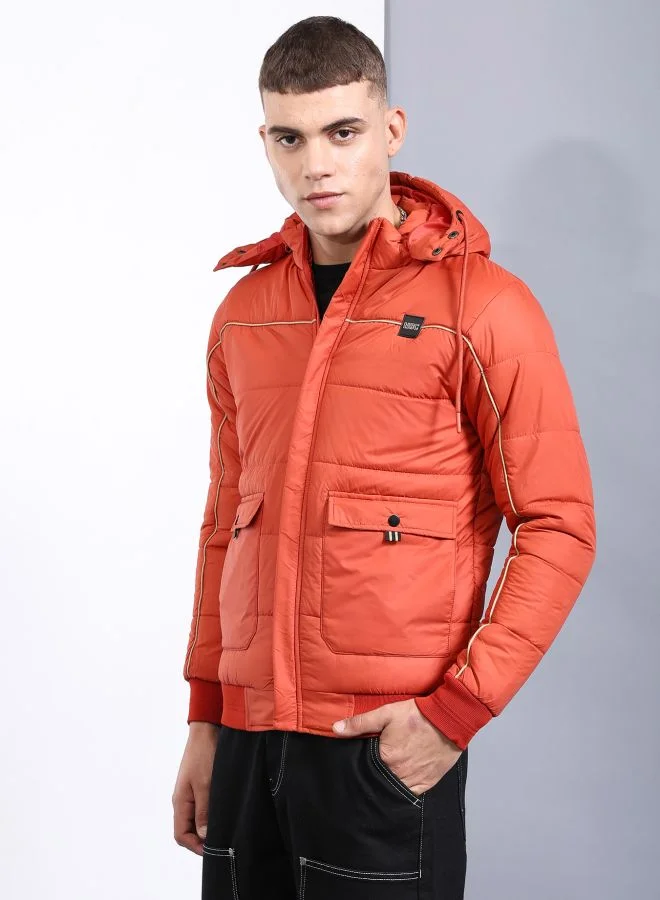The Indian Garage Co Men Regular Fit Badges Bomber Jackets