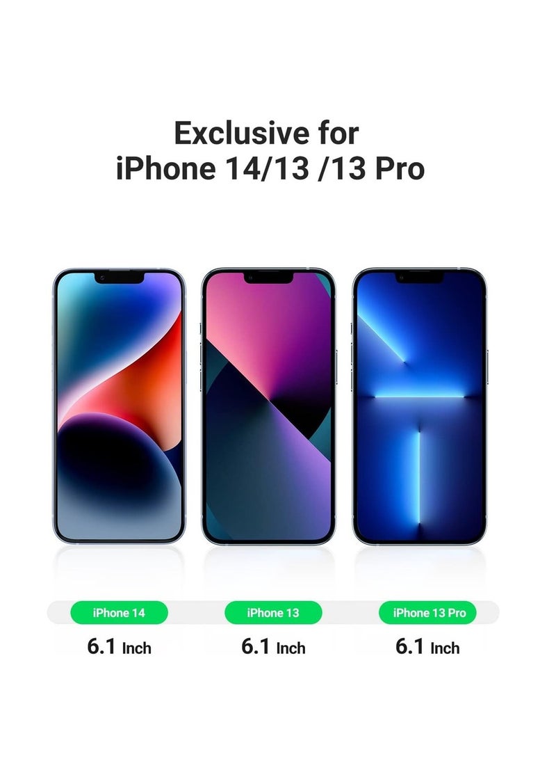 3 Pack Screen Protector for IPhone 14/13/13 Pro 6.1 Inch With Alignment Frame Easy Installation Bubble Free HD Clear Scratch Resistant Anti-Fingerprint Tempered Glass Film - Image 5