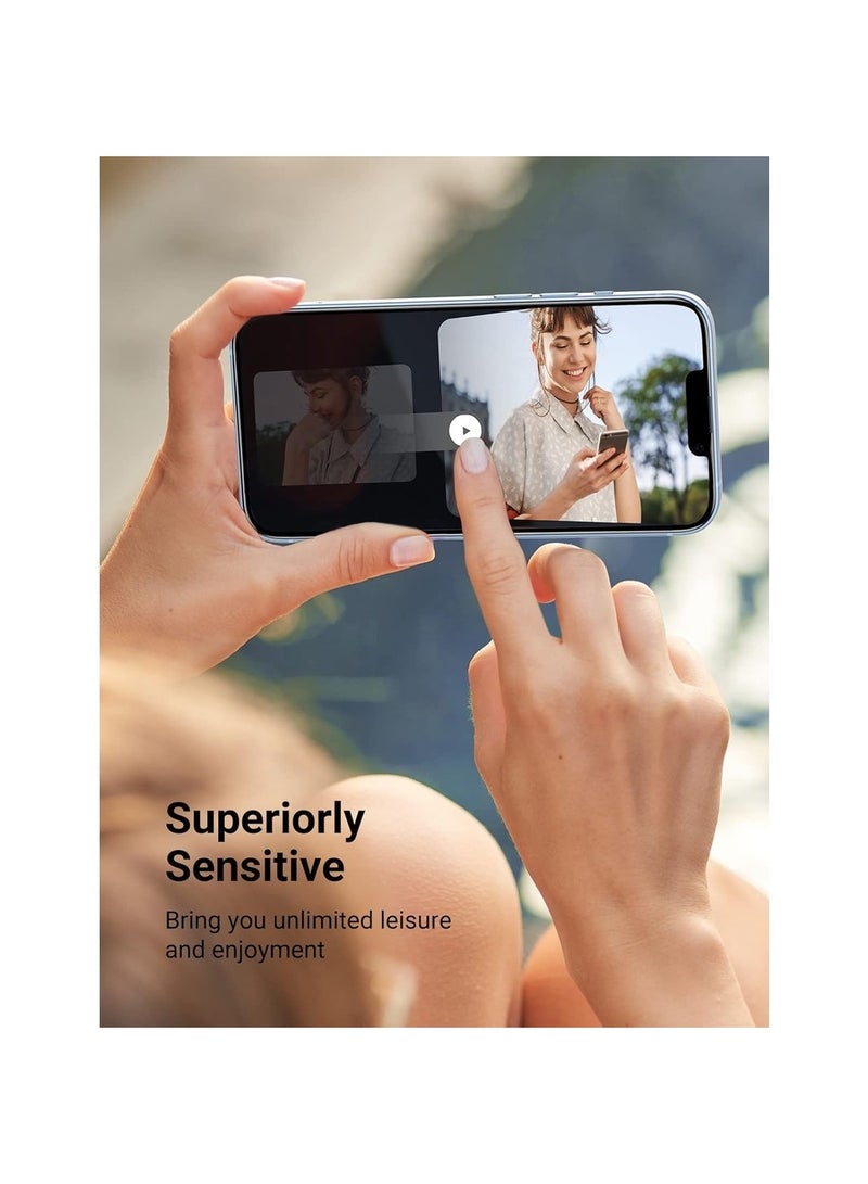 3 Pack Screen Protector for IPhone 14/13/13 Pro 6.1 Inch With Alignment Frame Easy Installation Bubble Free HD Clear Scratch Resistant Anti-Fingerprint Tempered Glass Film - Image 4