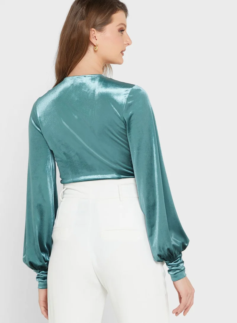 Bardot Balloon Sleeve Body