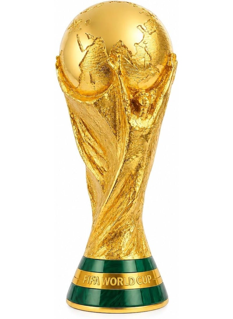 FIFA World Cup نسخة طبق الأصل فاخرة لكأس العالم لكرة القدم - تحفة فنية ذهبية فاخرة لتزيين المنزل والمكتب وغرفة الرياضة | هدية مثالية لعشاق كرة القدم - Image 1