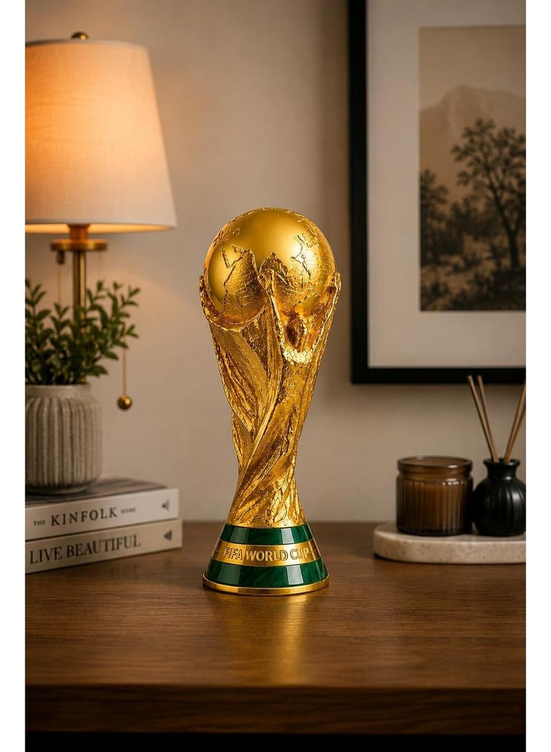 FIFA World Cup نسخة طبق الأصل فاخرة لكأس العالم لكرة القدم - تحفة فنية ذهبية فاخرة لتزيين المنزل والمكتب وغرفة الرياضة | هدية مثالية لعشاق كرة القدم - Image 3