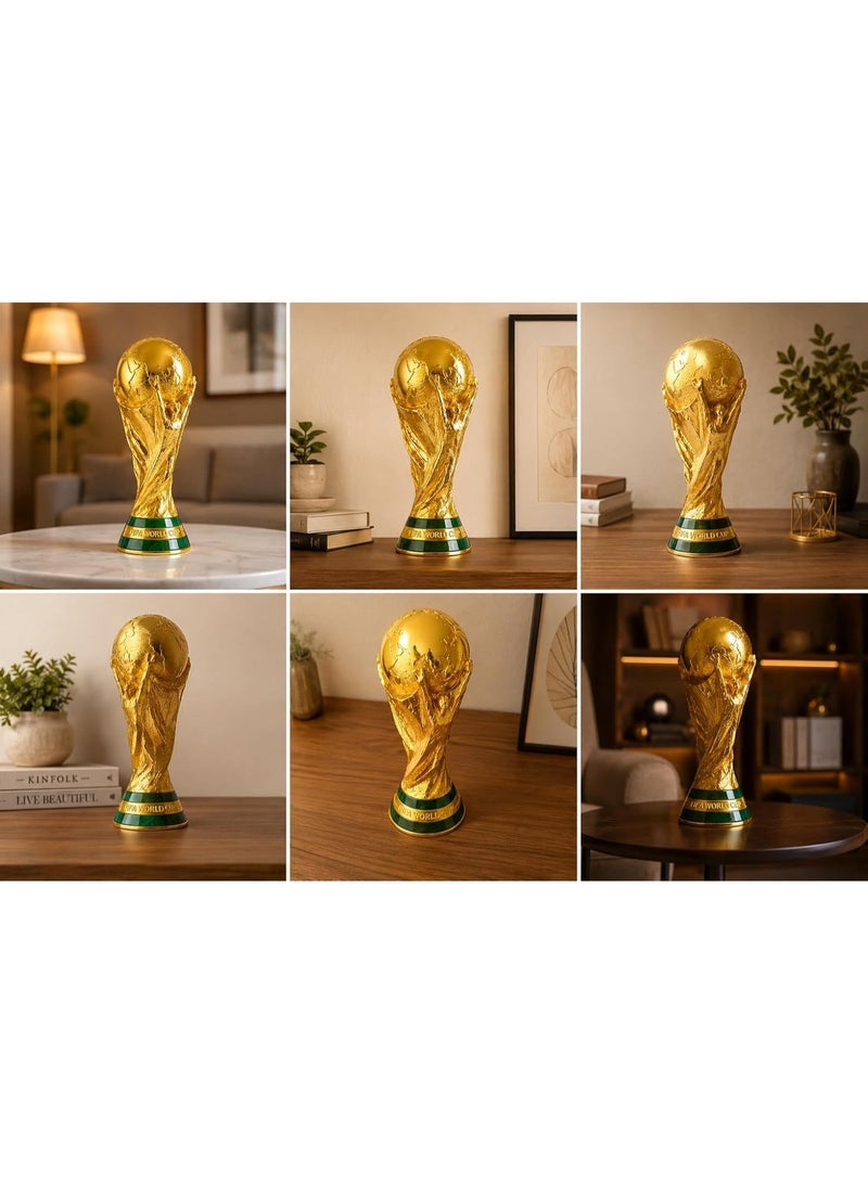 FIFA World Cup نسخة طبق الأصل فاخرة لكأس العالم لكرة القدم - تحفة فنية ذهبية فاخرة لتزيين المنزل والمكتب وغرفة الرياضة | هدية مثالية لعشاق كرة القدم - Image 4
