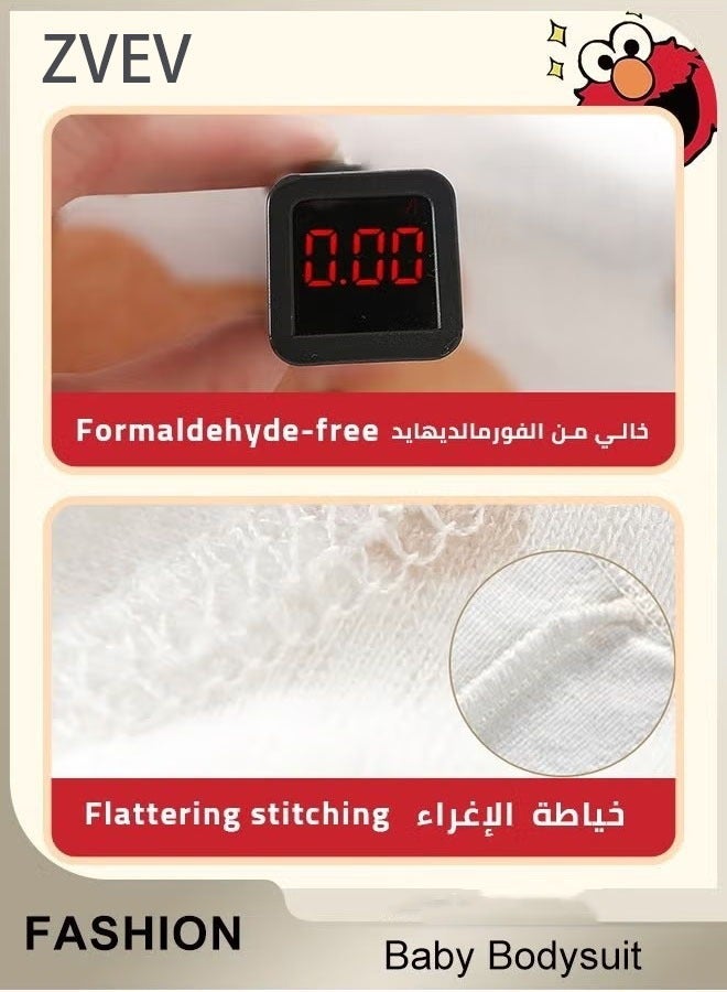 ZVEV Baby Girls Onepiece Romper Denim Baby Jumpsuitï¼Summer Baby Bodysuit Half Sleeves Romper Sleep Suit for Baby Made from Lightweight Breathable and Soft Cotton Fabric - Image 4