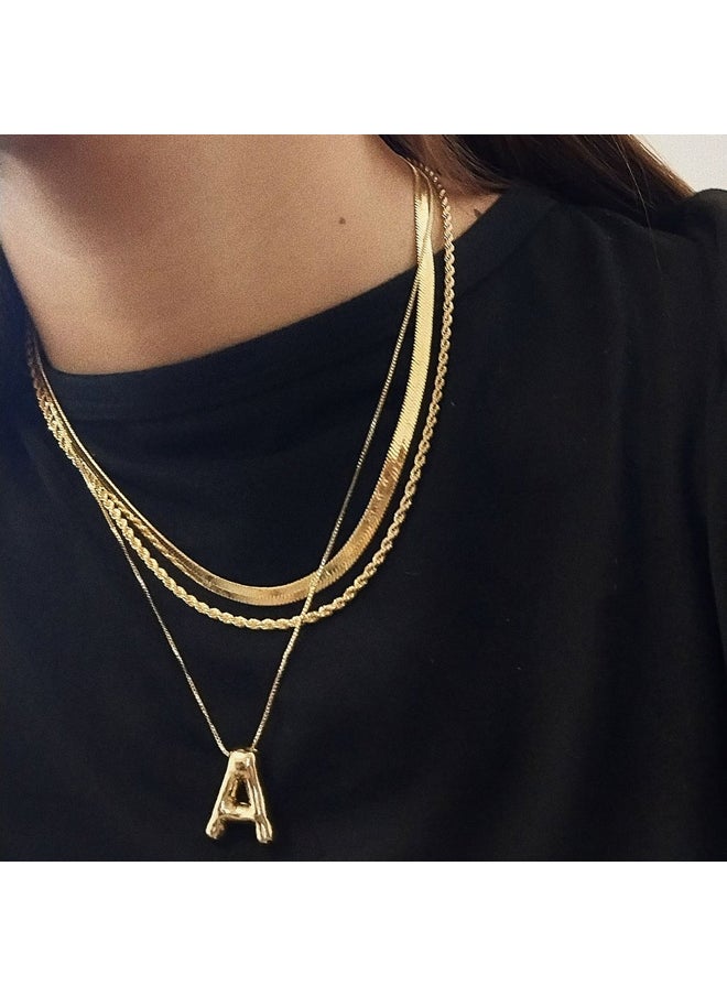 Urban Jewel Bubble Initial Letters Necklace "N"  - Image 2