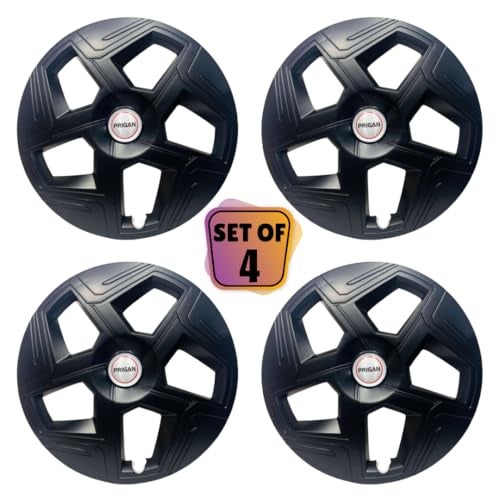 PRIGAN Wheel Cover for NEXON-T2 Black Wheel Cover 16" for TATA NEXON-T2 (Set of 4 Pcs) (Press Fitting) Model Name- NEXON-T2 Black 16 - Image 2